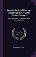 Reasons for Establishing a Registry of Slaves in the British Colonies