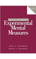 Directory of Unpublished Experimental Mental Measures