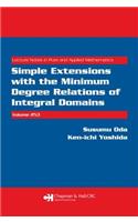 Simple Extensions with the Minimum Degree Relations of Integral Domains