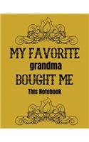 My favorite grandma bought me this notebook: This Gift Journal/Notebook Blank Lined Ruled 8.5x11 inches 110 Pages
