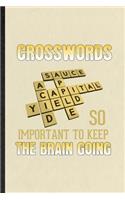 Crosswords So Important to Keep the Brain Going