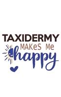 Taxidermy Makes Me Happy Taxidermy Lovers Taxidermy OBSESSION Notebook A beautiful