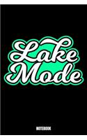 Lake Mode Notebook: Fishing Bodybuilding Notizbuch für das Fitnessstudio I Workout Log Book Gewichtheben I Track your Progress Kraftsteigerung Cardio und Kraft A5 Paper