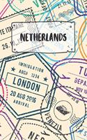Netherlands: Dotted Travel Diary Notebook or Journey Dotted Grid Journal - Holiday Trip Pocketbook for Men and Women with Dots