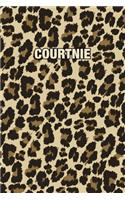 Courtnie: Personalized Notebook - Leopard Print (Animal Pattern). Blank College Ruled (Lined) Journal for Notes, Journaling, Diary Writing. Wildlife Theme Des