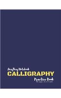 Calligraphy Practice Book - AmyTmy Notebook - 100 pages - 8.5 x 11 inch - Matte Cover
