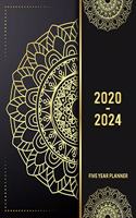 5 Year Planner 2020 - 2024: Lucky Flower 5 Year Planner Calendar Book 2020-2024 Size 8.5 x 11 Inch