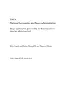 Shape Optimization Governed by the Euler Equations Using an Adjoint Method