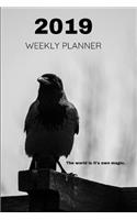 2019 Weekly Planner the World Is It's Own Magic.: November 2018 to December 2019 Calendar Agenda Book with Space for Gains and Maintainence Personal Growth