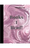 Reading log: A Pink Swirl Themed Cute Reading Journal and Organizer for Book Lovers