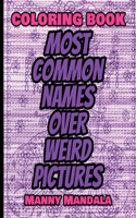 Coloring Book - Most Common Names over Weird Pictures - Paint book - List of Names: 100 Most Common Names + 100 Weird Pictures - 100% FUN - Great for Adults