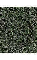 Journal Notebook Mandala Pattern 10: 172 Page Blank Journal 8 x 10 Size, Unlined For Journaling, Writing, Planning or Doodling.(93 Artsy Plain Journals)