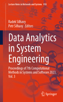 Data Analytics in System Engineering