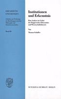 Institutionen Und Erkenntnis