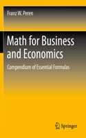 Math for Business and Economics