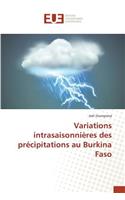 Variations intrasaisonnières des précipitations au Burkina Faso