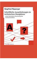 Schriftliche Ausarbeitungen in technischen Disziplinen