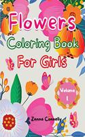Flowers Coloring Book For Girls