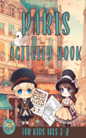 Paris activity book for kids ages 3-8