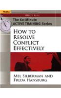 How to Resolve Conflict Effectively