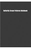 Butterfly Cream Patterns Notebook
