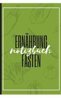Ernährungs Notizbuch: A5 Ernährungstagebuch Blanko 120 Seiten Tagebuch Ernährungstagebuch Gesunde Ernährung Abnehmtagebuch