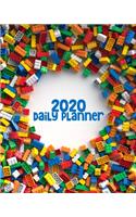 2020 Daily Planner: Creative Lego Building Block Pattern - One Year - 365 Day Full Page a Day Schedule at a Glance - 1 Yr Weekly Monthly Overview - Professional Time Ma(1 8x10 Full Page a Day Planner)