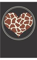 Notebook: College Ruled 6x9 120 Pages Giraffes Africa Safari Tanzania Kenya Namibia Zoo Gift
