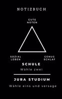 Notizbuch Gute Noten Sozial Leben Genug Schlaf Schule Wähle Zwei