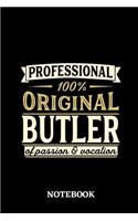 Professional Original Butler Notebook of Passion and Vocation