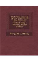 Statistical Analysis of Gait Patterns of Persons with Cerebral Palsy