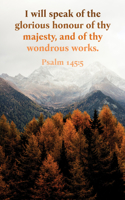 General Worship Bulletin: Glorious (Package of 100): Psalm 145:5 (Kjv)