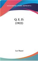 Q. E. D. (1922)