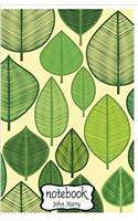 Green Leaves Art Notebook