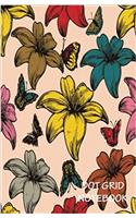 Dot Grid Notebook- Hibiscus Multicolour: 120 Dot Grid Pages, 5.5 X 8.5 Inches