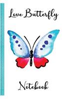 Love Butterfly Notebook Volume 3: Notebook, Holiday Notebook, Lined Notebook, Love Butterfly, Butterfly, Butterfly Notebook