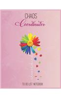 Chaos Coordinator To Do List: Choose Kind Autism Awareness Daisy Flower Shirt Warrior To Do & Dot Grid Matrix Notebook for Girls Teens Kids Journal College Blank Lined 110 Pages 