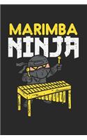 Marimba Ninja: 120 Pages I 6x9 I Graph Paper 4x4