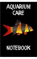 Aquarium Care Notebook