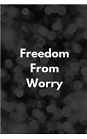 Freedom From Worry: Mental Health Workbook Small Notebook