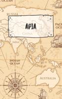 Apia: Ruled Travel Diary Notebook or Journey Journal - Lined Trip Pocketbook for Men and Women with Lines