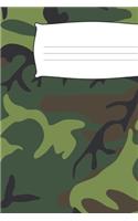Camouflage Composition Notebook: Primary Ruled Notebook Lined School Journal - 110 Pages - 7.5 x 9.25" - Children Kids Girls Boys Teens Women Wide Ruled School Composition Books
