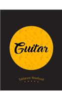Guitar Tablature Notebook: The Perfect Guitar Tablature Notebook. 5 Blank Chord Diagrams with 7 Line Staves.