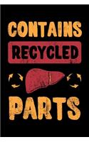 Contains Recycled Parts