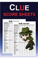 Clue Score Sheets