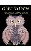 Owl Town adult coloring book (Creative Publisher House)