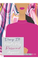 Dang It! What's My Password Again? Internet Password Book: Keep Your Online Passwords Secure And Private Information Safe - Internet Login- Username -Password Notebook - 6.69 x 9.61 Inch Book