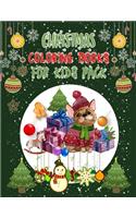 Christmas Coloring Books For Kids Pack