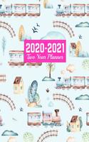 2020-2021 Two Year Planner: Trendy 24-Months Calendar, 2-Year Appointment Business Planners, Agenda Schedule Organizer Logbook and Journal - Art Cover 00023189