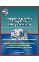 Analysis of Key Factors Driving Japan's Military Normalization - Regional Security Threats from China and North Korea, Military-Industrial Complex, Deeply Ingrained Pacifist Ideology, Koizumi and Abe